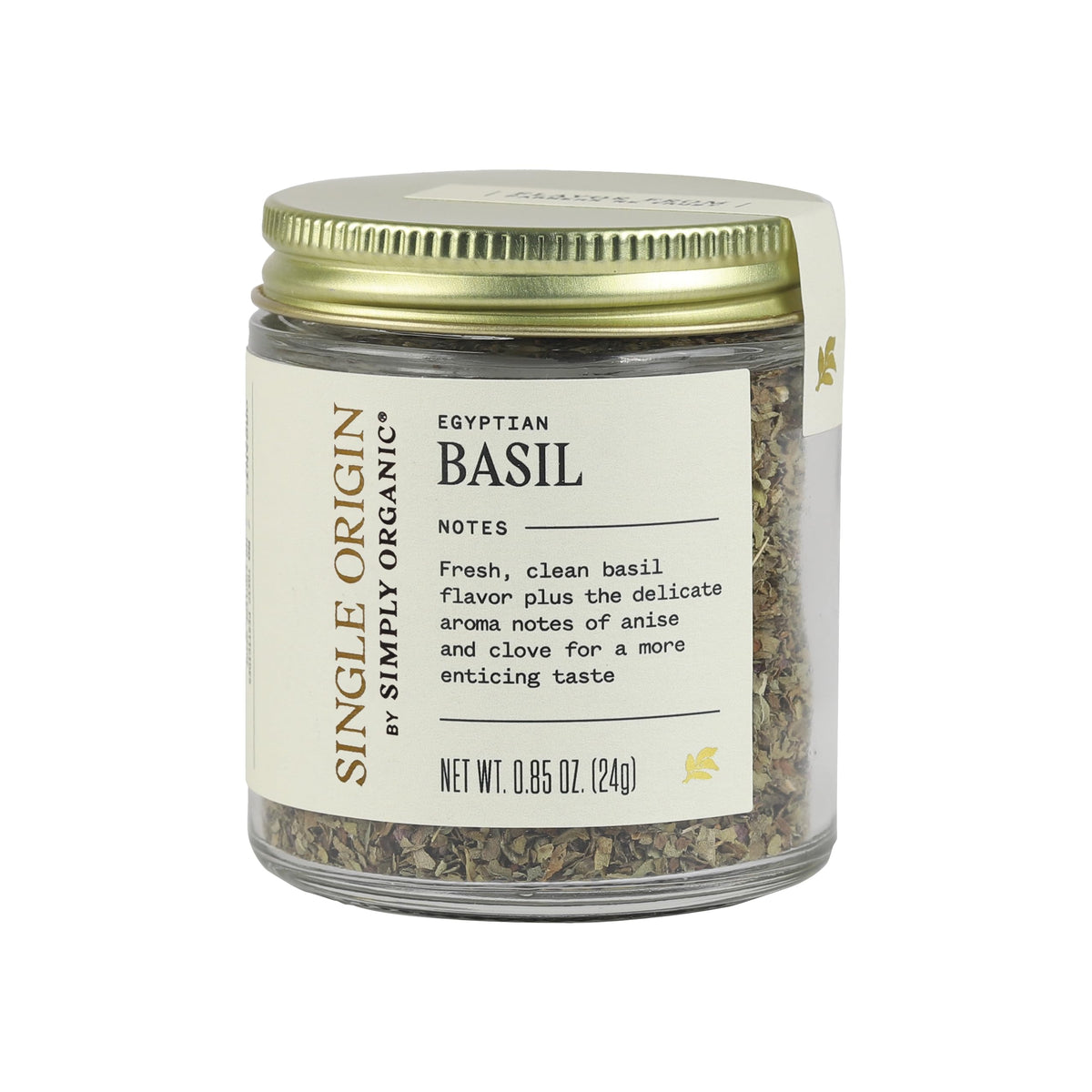 Simply Organic Single Origin Egyptian Basil, Organic, 0.85 Ounce