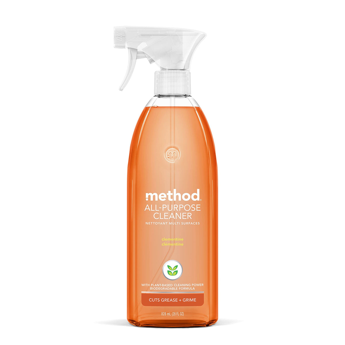 Method All-Purpose Cleaner, Clementine, 28 Ounce, 1 pack, Packaging May Vary