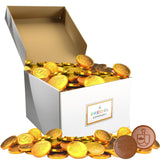 Hanukkah Chocolate Gelt, Nut-Free, Belgian Milk Chocolate Coins, Kosher Chanukah Gelt (10 Pounds (Bulk))