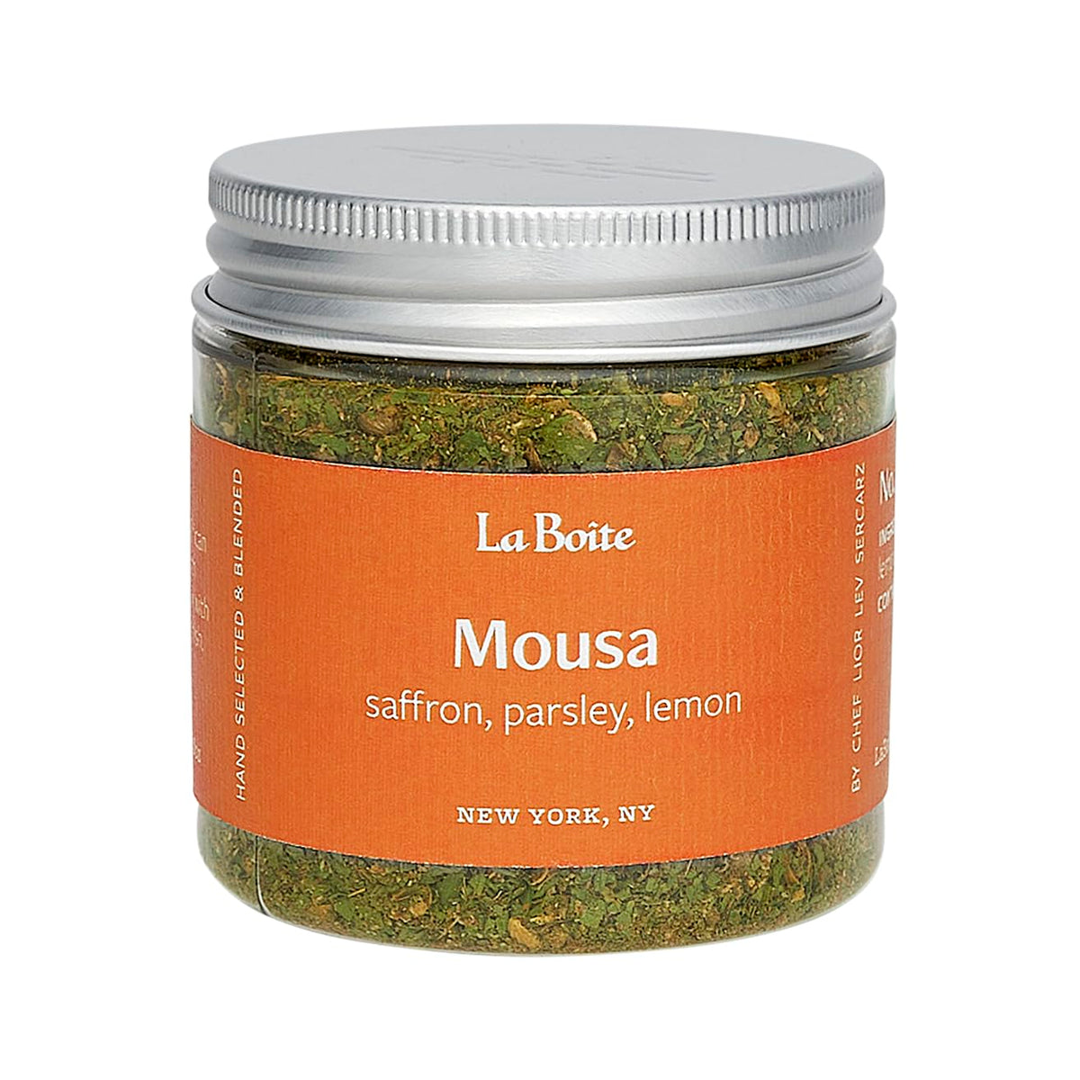 La Boite - MOUSA, Spice Blend saffron, parsley, lemon, chermoula spice blend - Great for grilling, roasting, beef, chicken, ribs, marinades