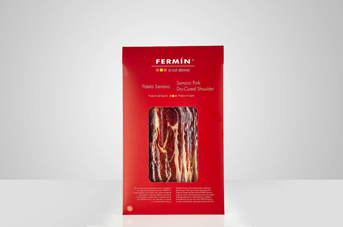 Paleta Serrana Sliced | Serrano Pork Dry-Cured Shoulder Sliced | 4 x 2 oz |