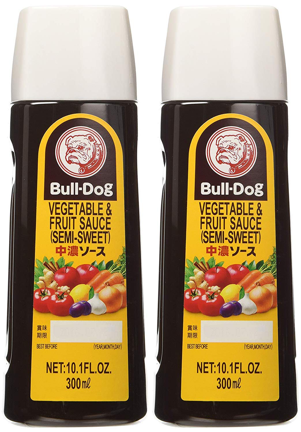 Bull-Dog Chuno Semi-Sweet Sauce 10.1 Fl. Oz. (2 Bottles)