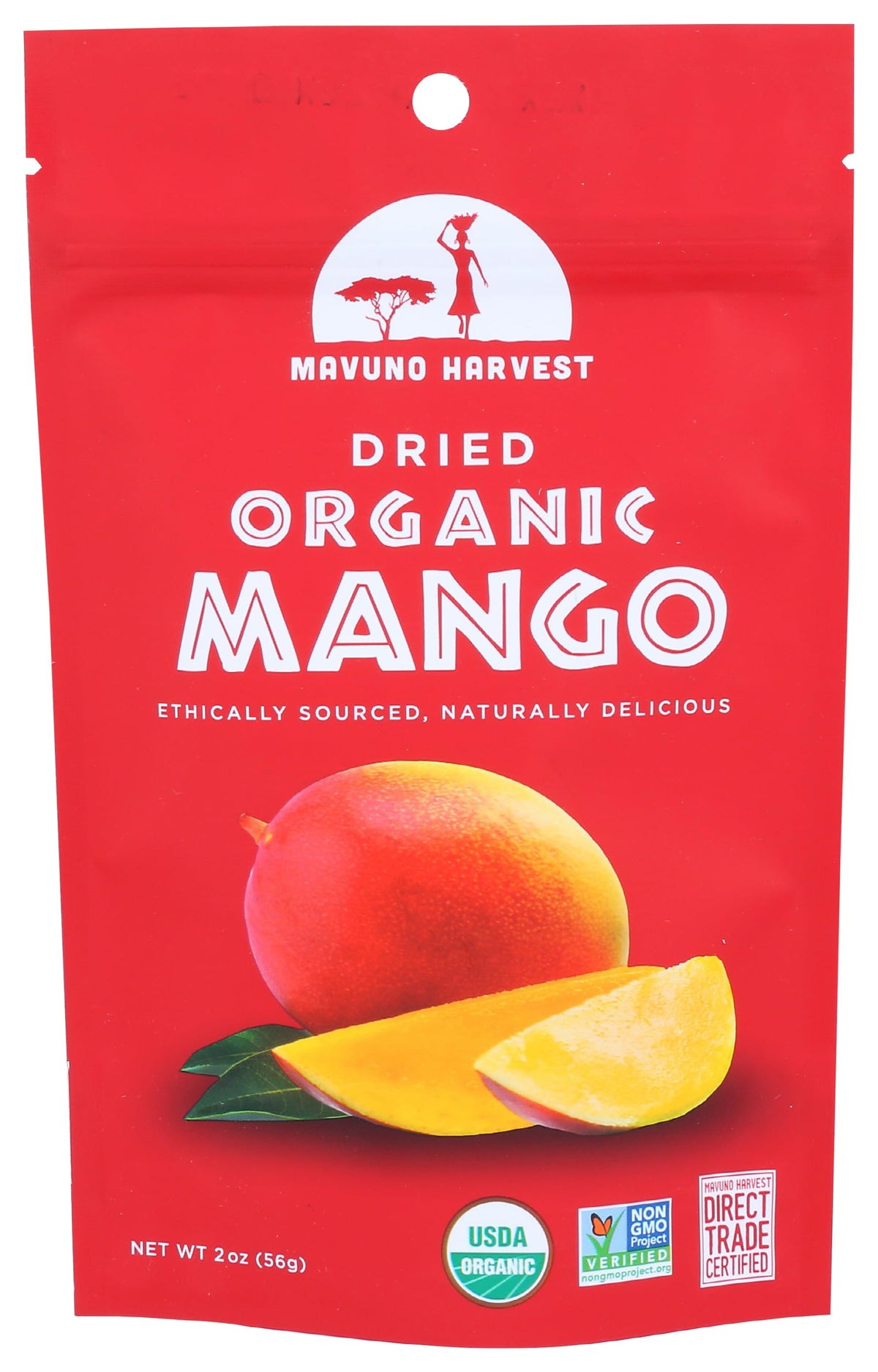 Mavuno Harvest Dried Mango, Organic, 2 oz