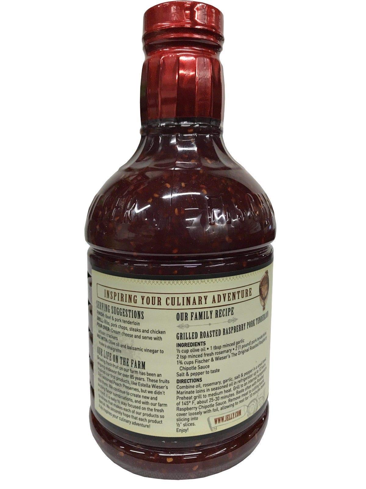 Fischer and Wieser Razzpotle Roasted Raspberry Chipotle Sauce, 40-Ounce Bottle