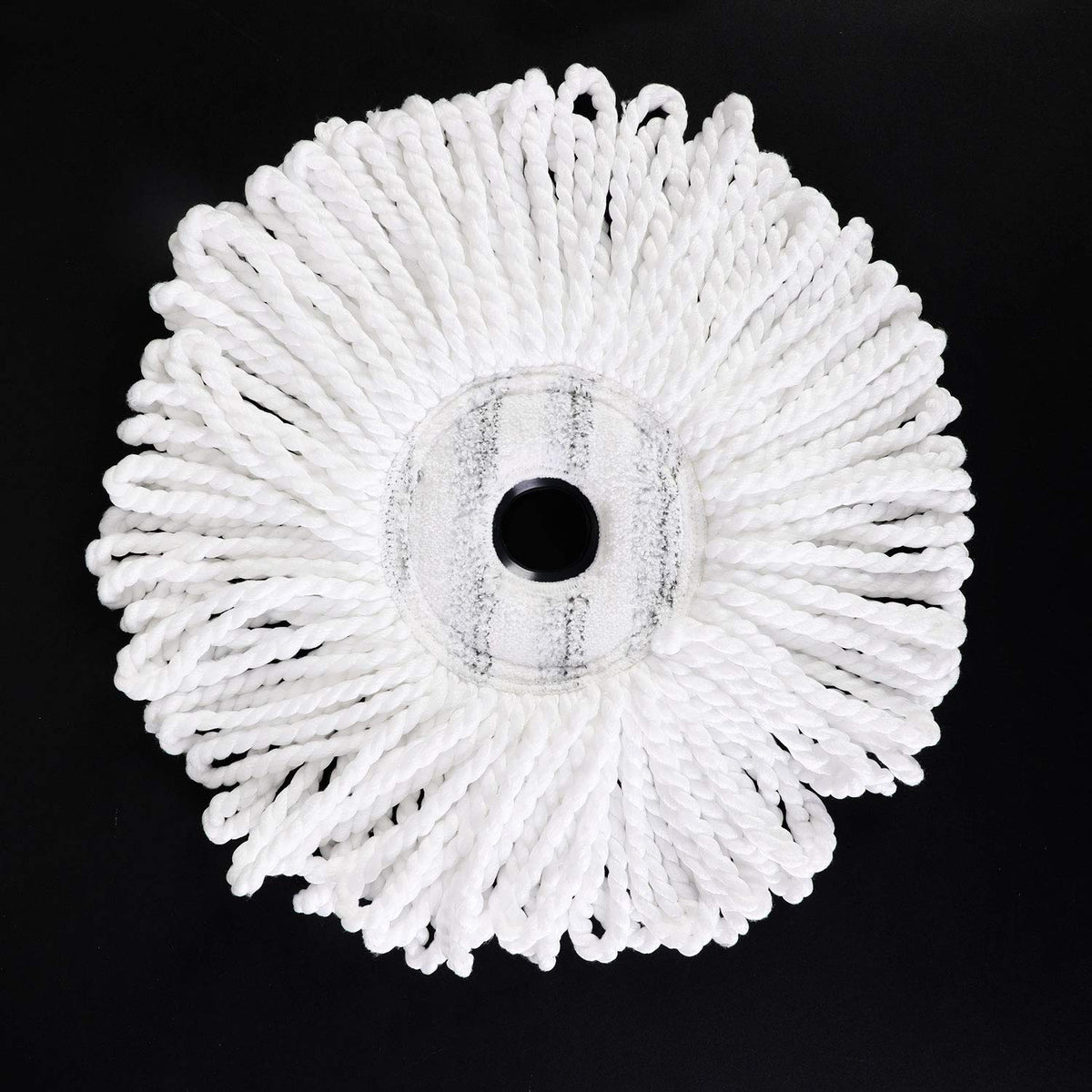 3 Pack Mop Replacement Heads for CLEANHOME Spin Mop, Microfiber Spin Mop Refills Round Shape