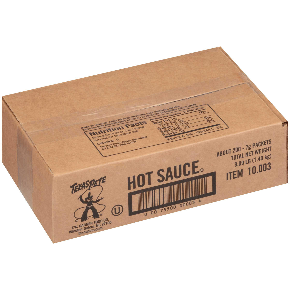 Texas Pete Hot Sauce Packet - 7g - 100 Pack