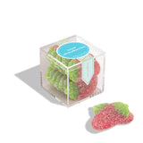 Sugarfina Sour Strawberries Small Candy Cube, Gummies, 3.0 oz, 4 Count