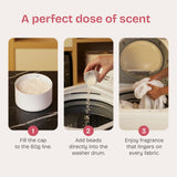 QLEAN Laundry Scent Booster Ruby Sunset Bliss - Plant-Based In-Wash Fragrance Beads, Long-Lasting Berry Floral Scent, Biodegradable Hypoallergenic