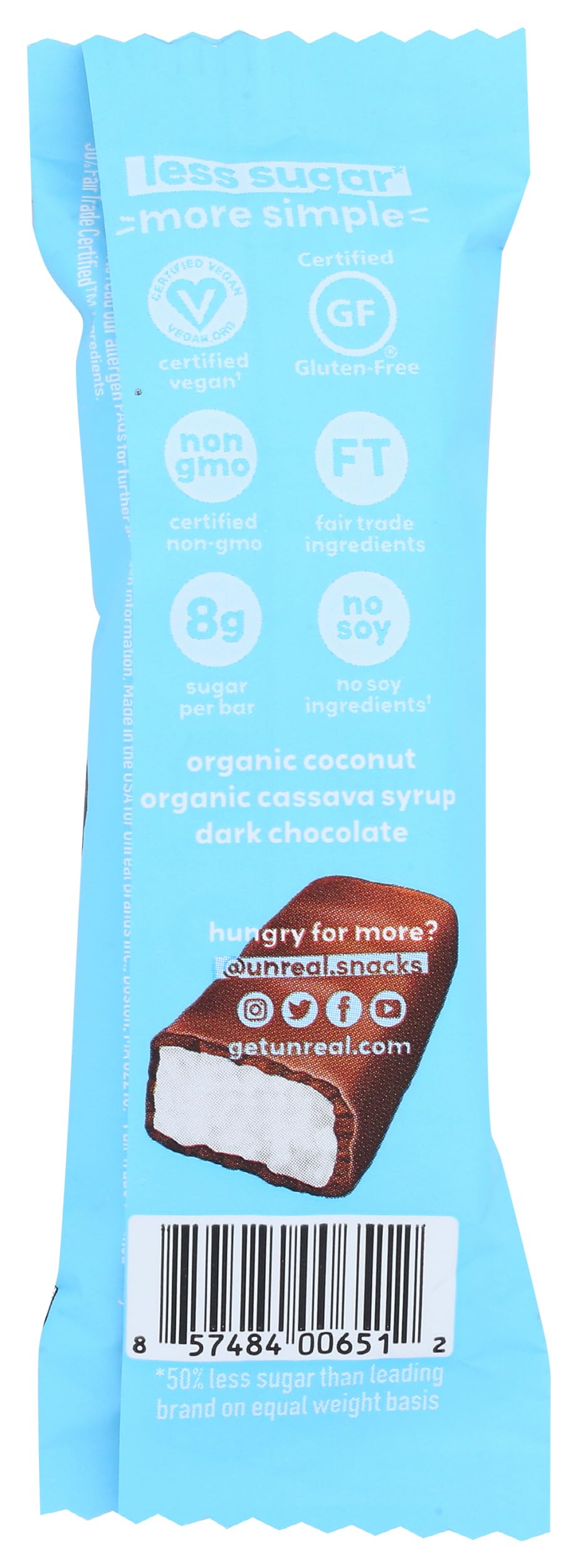 Unreal Choc Bar Dk Coconut 1.3 OZ