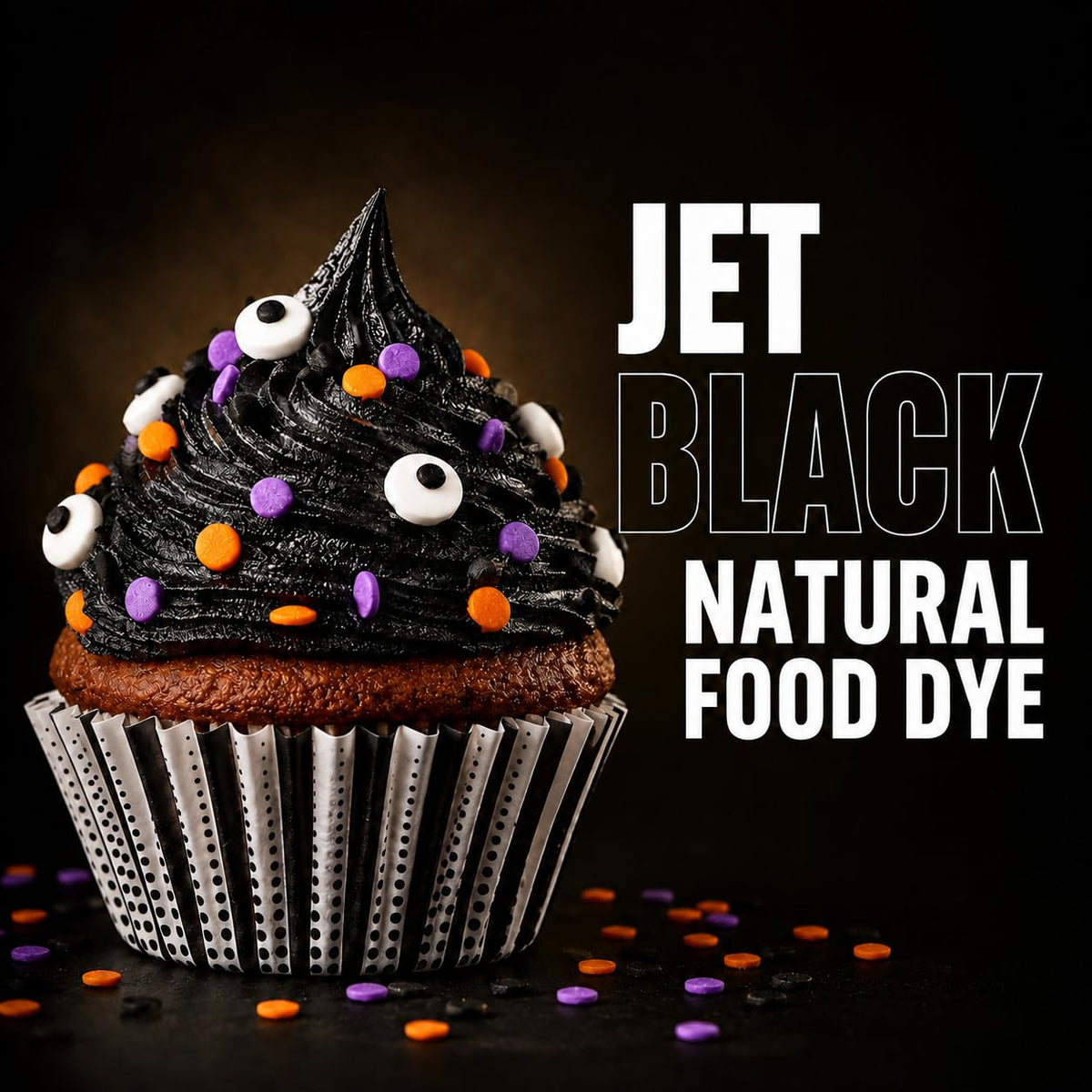 The Cocoa Trader Black Cocoa Powder for Baking (1 lb) - Darkest Dutch Processed Cocoa - Natural Jet Black Food Coloring Substitute - Unsweetened, Alkalized, Vegan, Gluten Free, 65 Servings