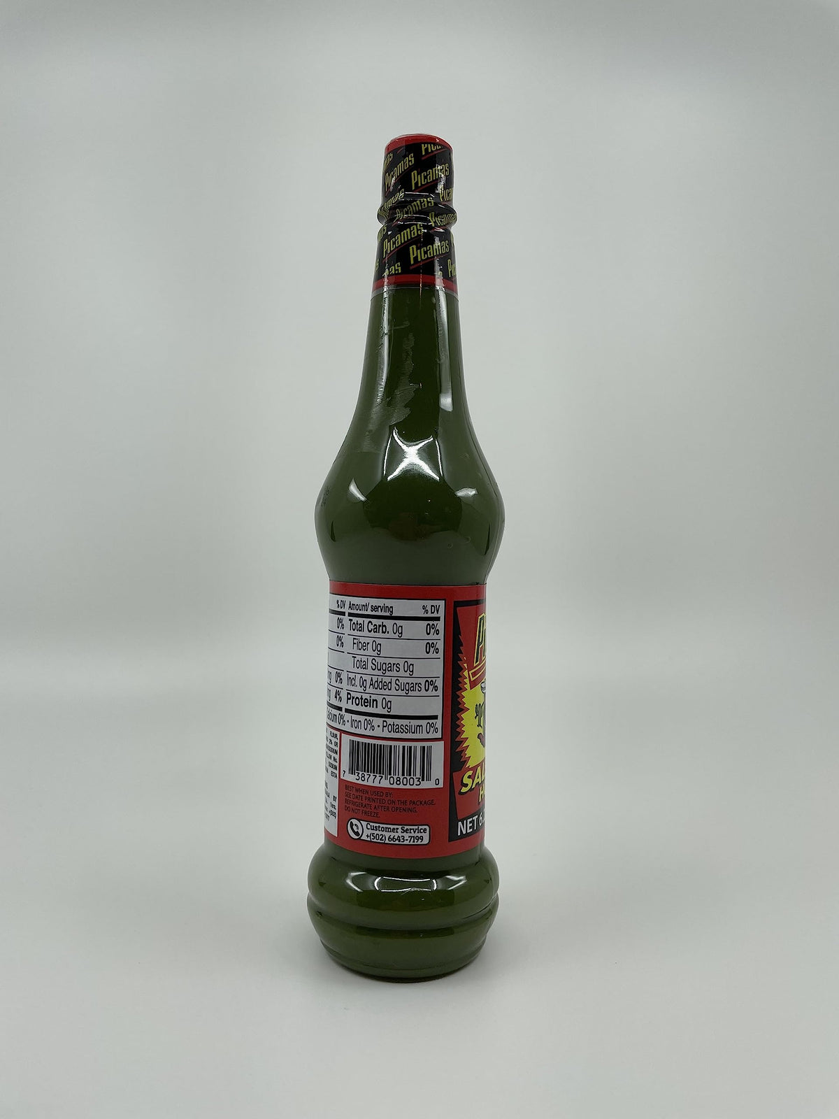 PICAMAS - Green Hot Sauce Salsa Brava 6.2oz Bottles (Pack of 3)