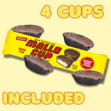 Sweetzo - Boyer Mallo Cups Giant Sleeve, Milk Chocolate Candies with Gooey Marshmallow Center, Individually Wrapped, 3 Ounces (Pack of 3)