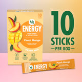V8 Energy Peach Mango Energy Drink Powder, .10 oz Packet (120 Count)