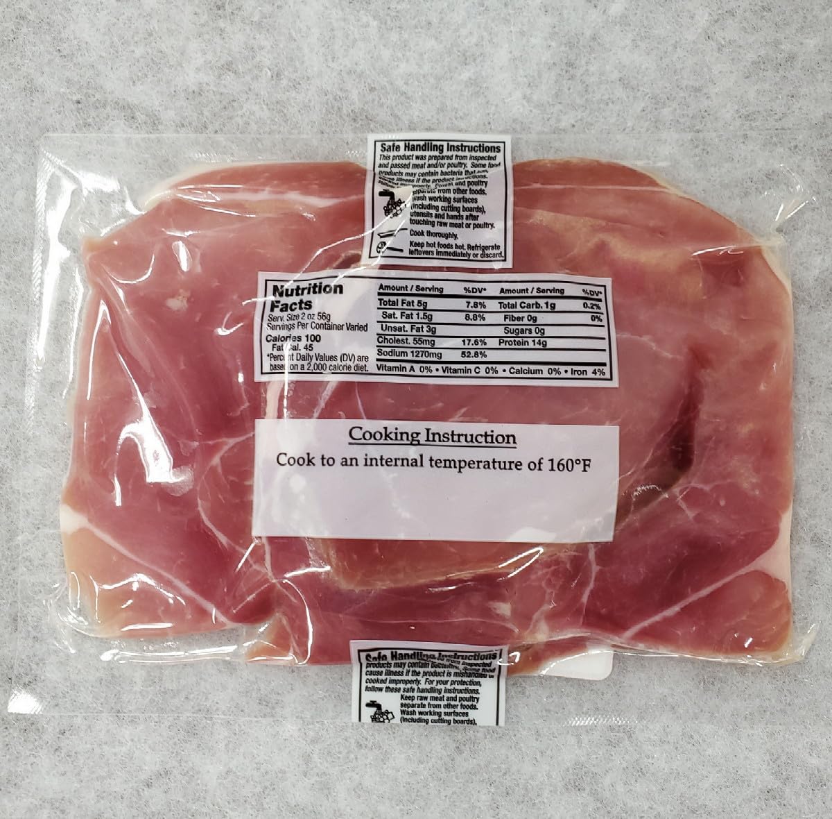 Dan'l Boone Inn Brand Country Ham Biscuit Cut 5-3oz Packs