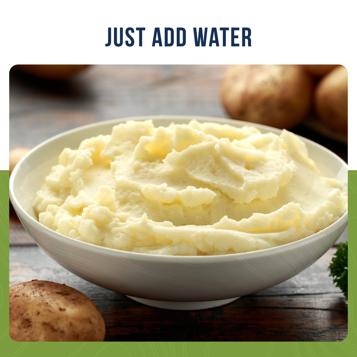 Instant Mashed Potatoes Emergency Food Supply, 30 Servings, 10 Year Shelf Life, Certified Gluten Free Mashed Potatoes, Flavored with Butter and Salt
