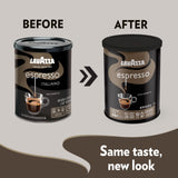 Lavazza Caffe Espresso Ground Coffee Blend, Medium Roast, 8 oz