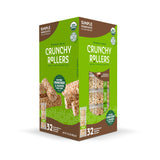 Original Brown Rice Crunchy Rollers - Organic Rice Healthy Snack Crispy Puffed Rolls for Adults and Kids - Friendly Grains (32 Count)