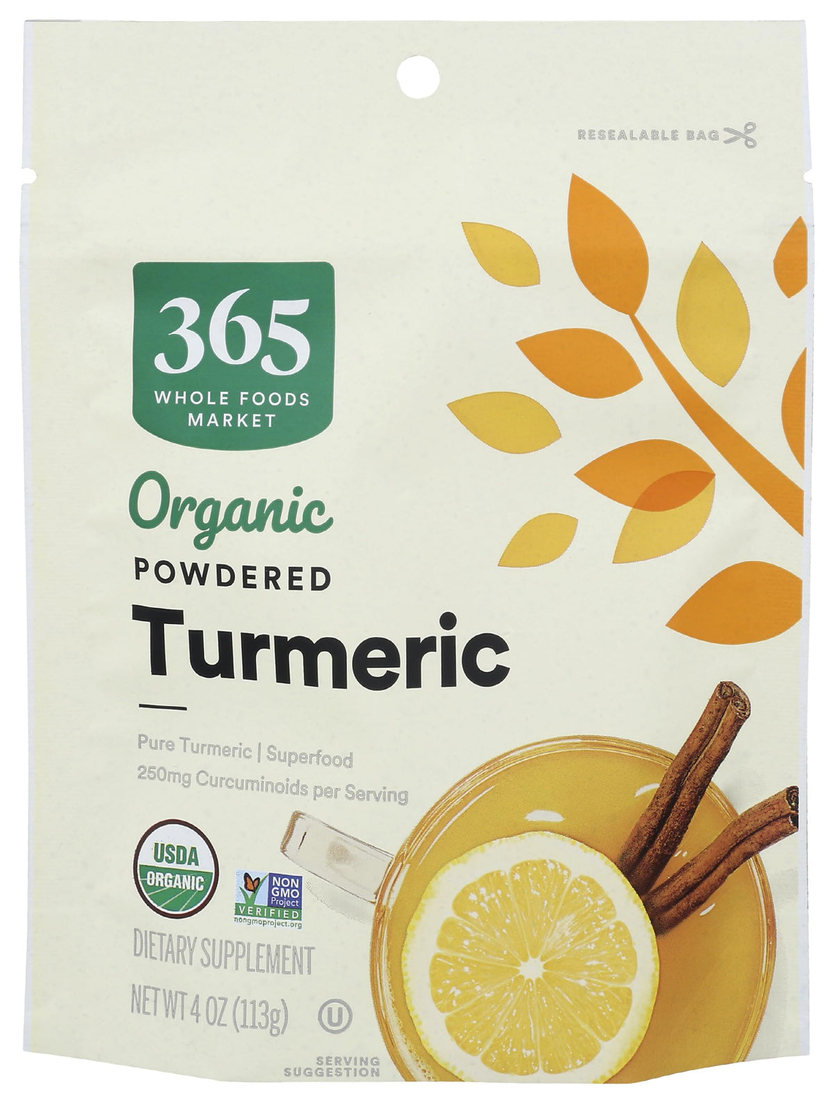 365 by Whole Foods Market, Organic Turmeric Superfood Powder, 4 Ounce