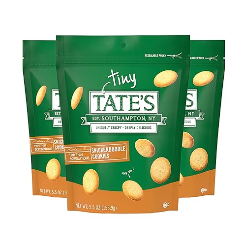 Tate's Bake Shop Tiny Snickerdoodle Cookies, 3-5.5 oz Bags