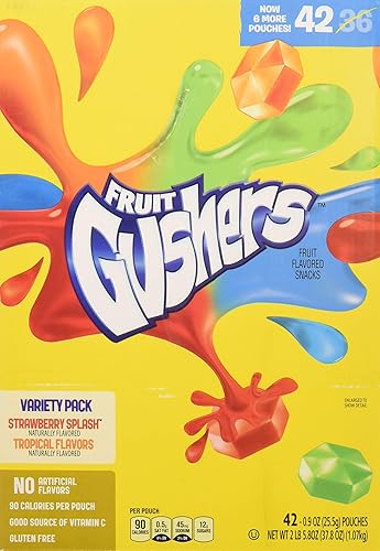 Fruit Gushers Variety Pack (0.9 Ounce, 42 Count)