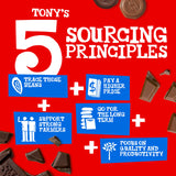 Tony's Chocolonely 42% Dark Milk Chocolate Bar with Pretzel and Toffee Belgium Chocolate, No Artificial Flavoring, Fairtrade & B Corp Certified - 6.35