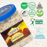 Crispa Premium Quality Tri-Color Israeli Couscous - 21.16 oz (1.3Lb) | Natural Product of Israel | No Cholesterol & 0.5g Total Fat | 143 Amount Per Serving Calories | Original Toasted Israeli-Style Pasta