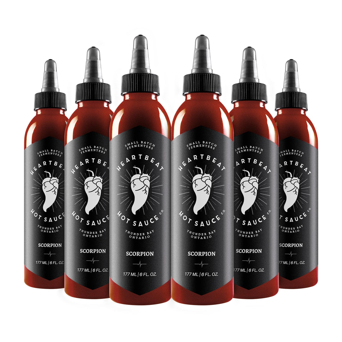 Heartbeat Hot Sauce Co. | Scorpion, 6 oz. 6 pack