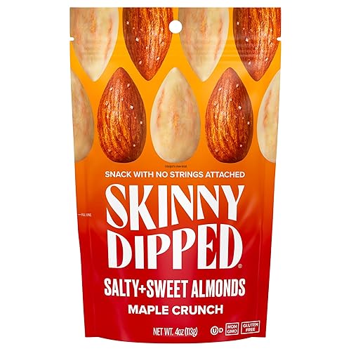 Skinny Dipped Almonds, Maple Crunch Almonds, 4 Ounce