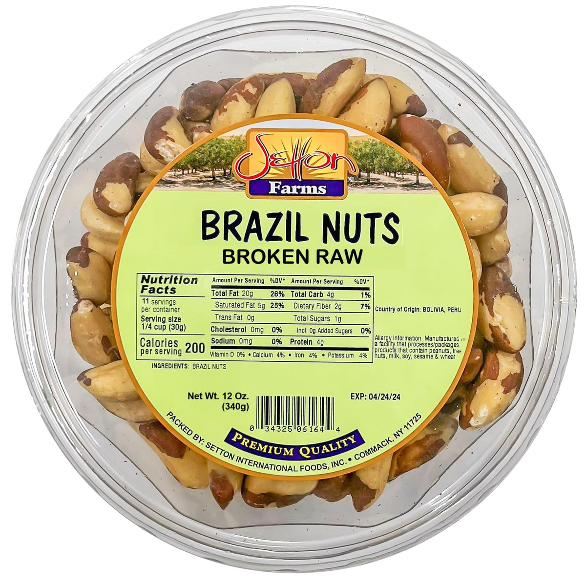 Brazil Nuts | Broken Raw | Non-GMO | Premium Quality | Bulk Value Size 12 Oz