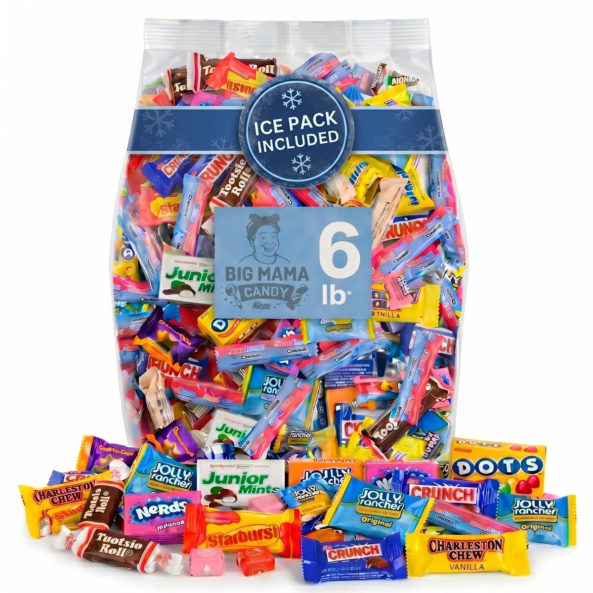 Big Mama Candy Pinata Candy Bulk Variety Pack Individually Wrapped 6 lbs