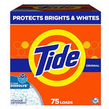 Tide Powder Laundry Detergent, Original Scent, 75 Loads, 85 oz