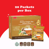Pocas Honey Ginger Tea, Original, Instant Powder (20 Pack)