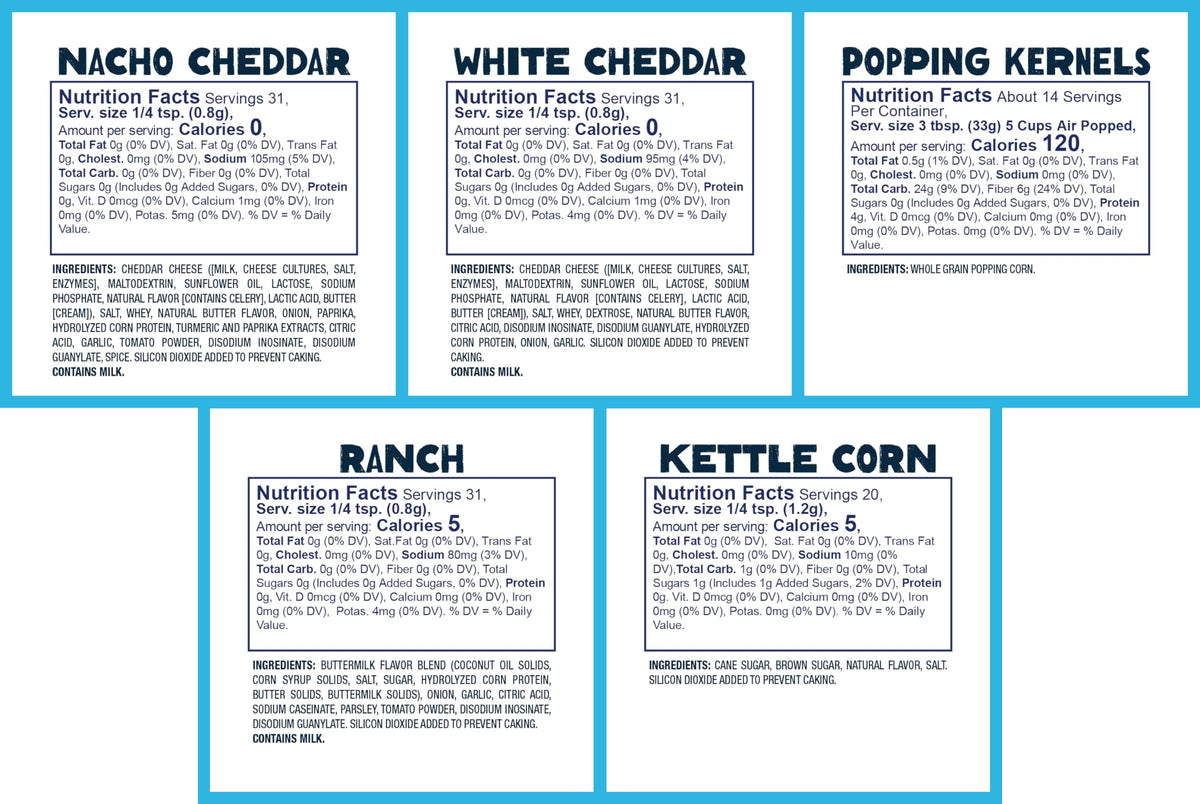 Kernel Season's Movie Night Supplies, Popcorn and Seasoning Party Pack, 4 Flavor Variety Pack