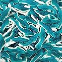 Blue Sharks Gummy Candy | 1 Pound Bulk Bag | Raspberry Marshmallow Flavors