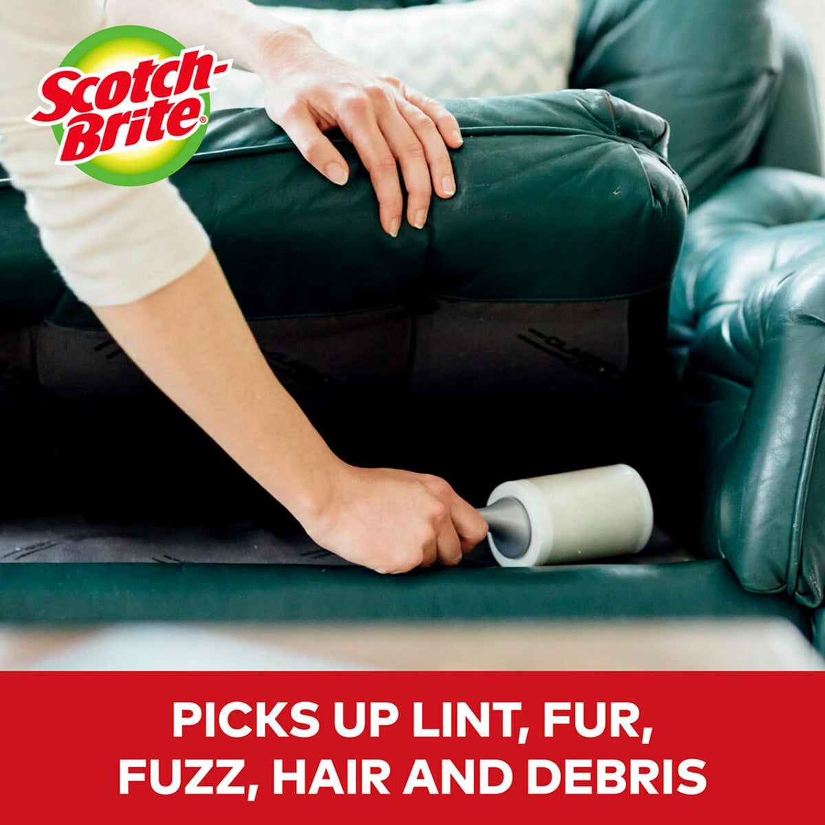 Scotch-Brite Lint Roller, Works Great on Pet Hair, 60 Sheets (Pack of 1)