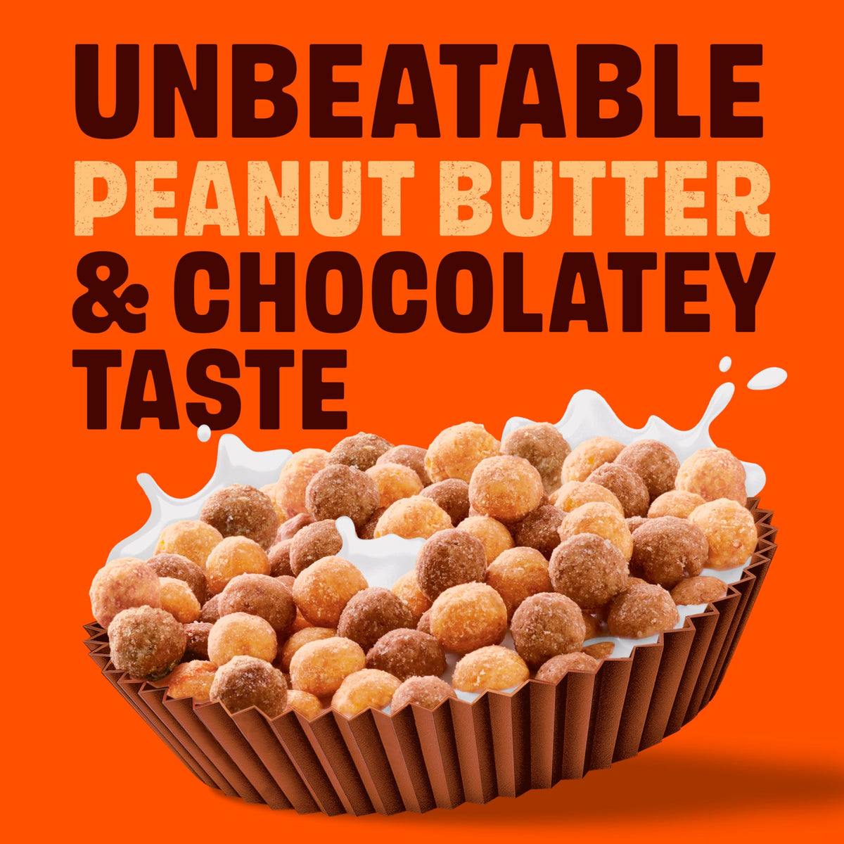 REESE'S PUFFS Breakfast Cereal, Chocolatey Peanut Butter Cereal, 11.5 oz