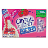 Crystal Light 79800 Flavored Drink Mix, Raspberry Ice, 30 .08oz Packets/Box