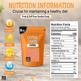 Oh! Nuts Cotton Candy Sugar Floss - Cherry Flavor - Bulk - 2 LB Bag
