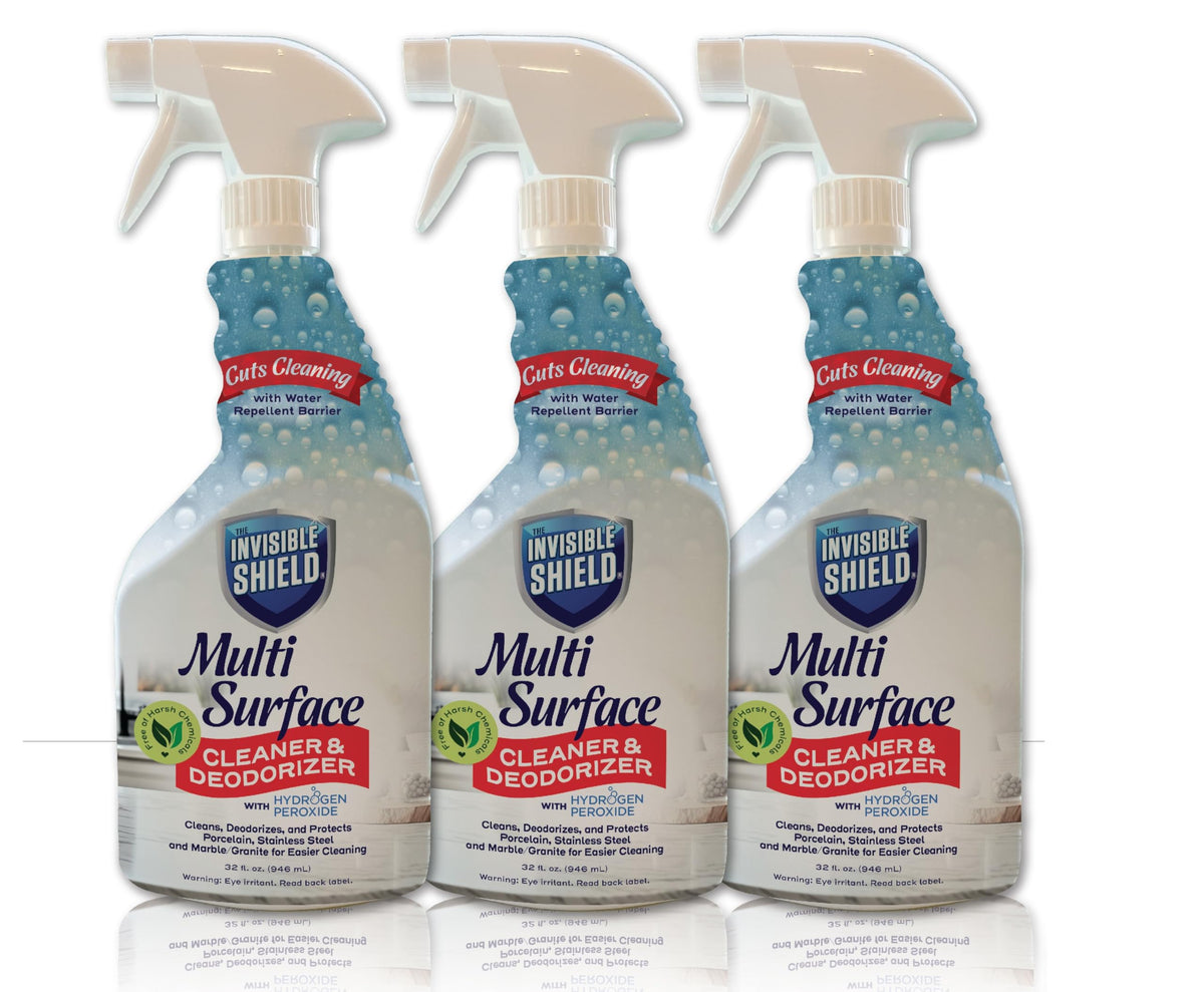 Invisible Shield Multi Surface Cleaner, Deodorizer with Hydrogen Peroxide- 32 fl. oz. (Great for ALL Surfaces) by UNELKO- Clean-X (3)