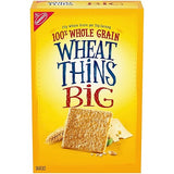 Wheat Thins BIG Snacks, Whole Grain Wheat Crackers, Snack Crackers, 8 oz