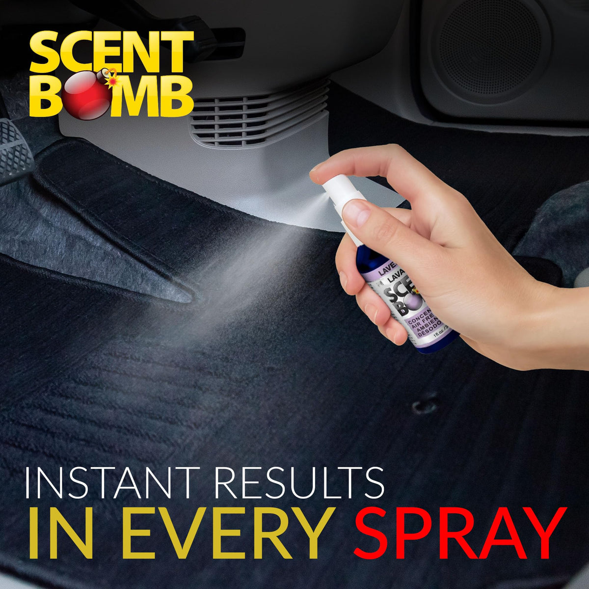 Scent Bomb Air Freshener Spray, Long-Lasting Odor Eliminator - Effective Deodorizer for Home & Car, Fresh Room Spray for Kitchen, Bathroom & Smell