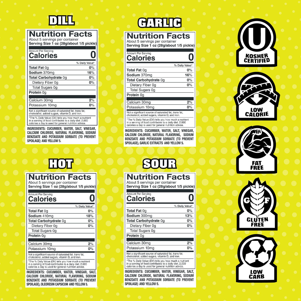 Van Holten's Pickles - Variety Pickle-In-A-Pouch Sampler - 8 Pack