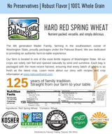 Palouse Brand Certified Glyphosate Residue Free Bread Flour | 9 LBS | Whole Wheat Unbleached | Non-GMO | 100% Non-Irradiated | Kosher | USA Grown |