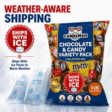 Candyman Candy Variety Pack, Bulk 4 lb Assorted Chocolate Candy Mix