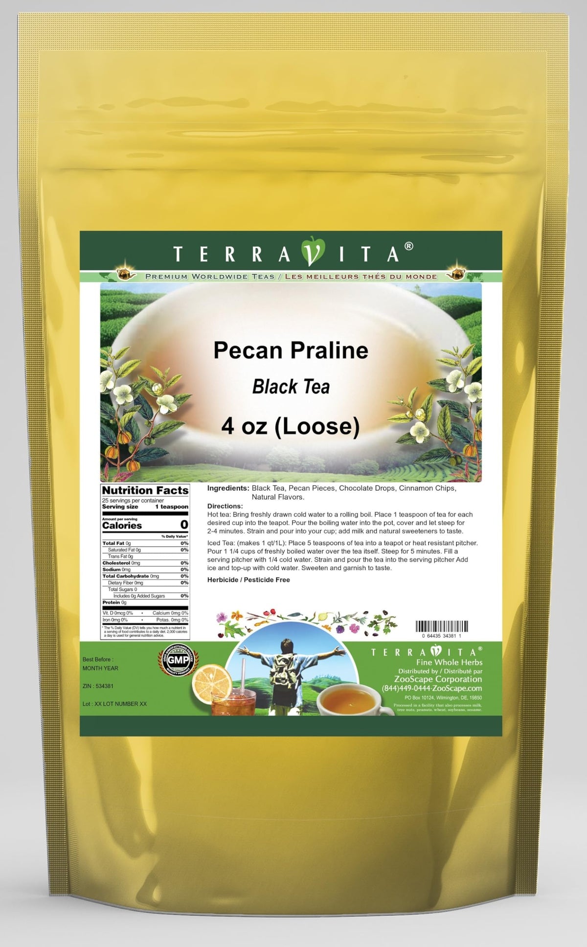 Pecan Praline Black Tea (Loose) (4 oz, ZIN: 534381)