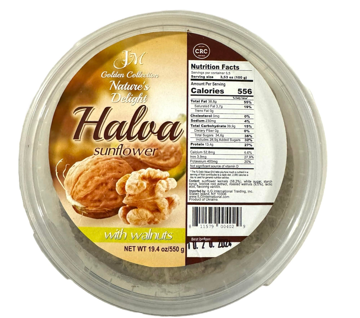 JM Golden Collection Nature's Delight Halva (Sunflower) (Walnut)