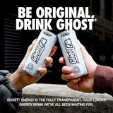 GHOST Energy Drink, Zero Sugars, 4-Pack, Original - 100MG Caffeine, 8.4oz