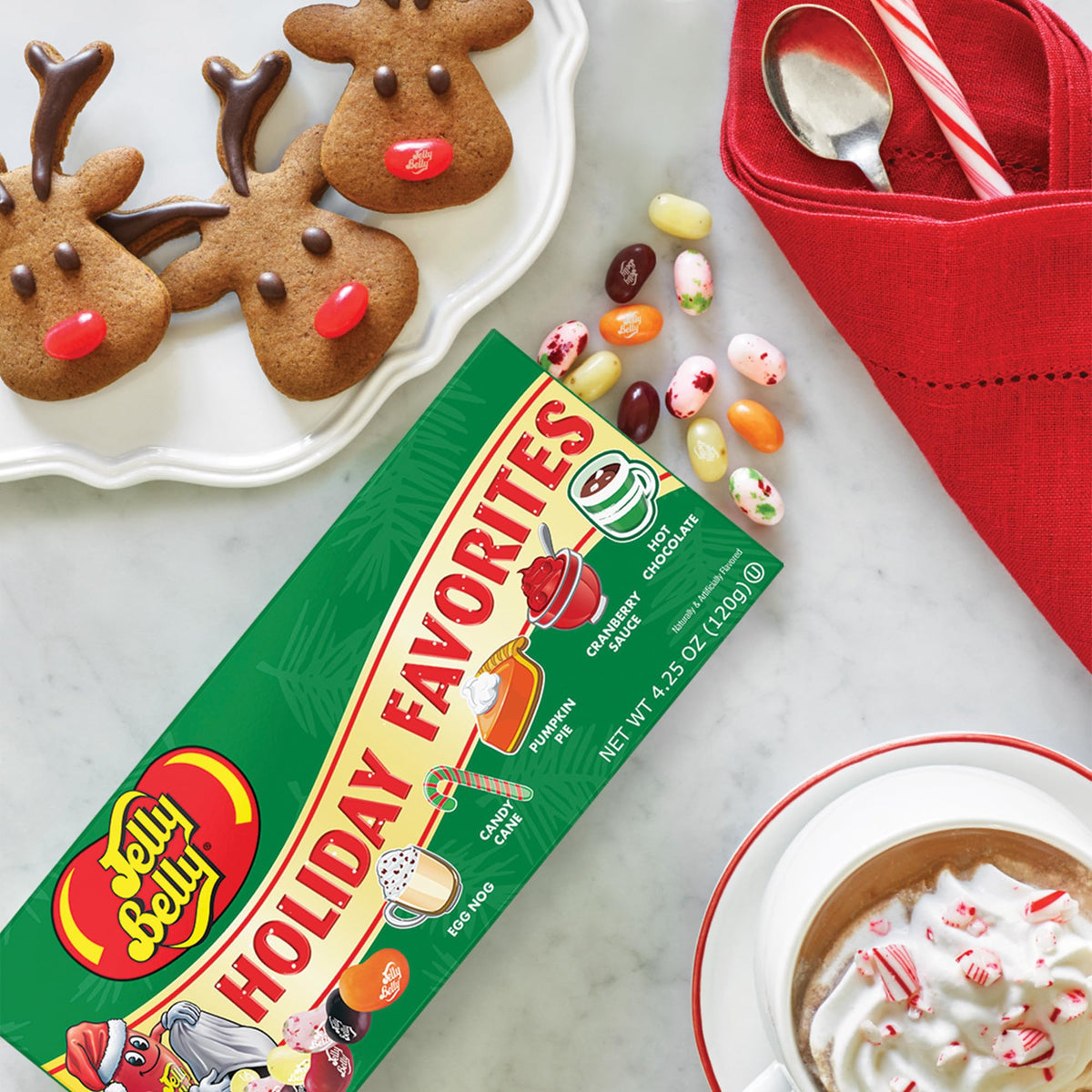 Jelly Belly Holiday Favorites Jelly Bean 4.25 oz Gift Box - Genuine, Official, Straight from the Source