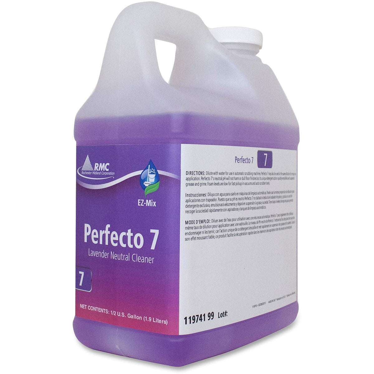 Rochester Midland 11974199 Perfecto 7 Neutral Cleaner/Degreaser, 1.9L, Lav Frag, PE