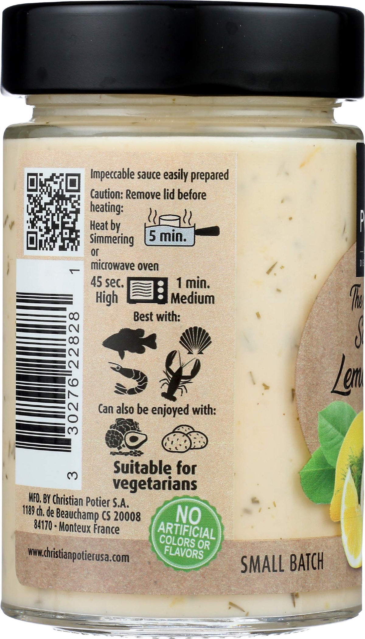 Christian Potier Lemon & Dill Sauce, 6.35 OZ